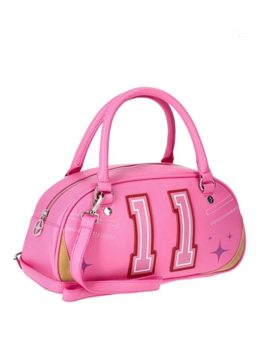 NWT PH PARIS VARSITY MINI BOWLER BAG IN PINK - Picture 3 of 16